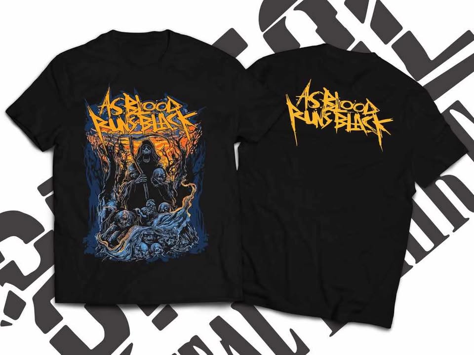 As Blood Runs Black – American Deathcore Band Logo T-Shirt