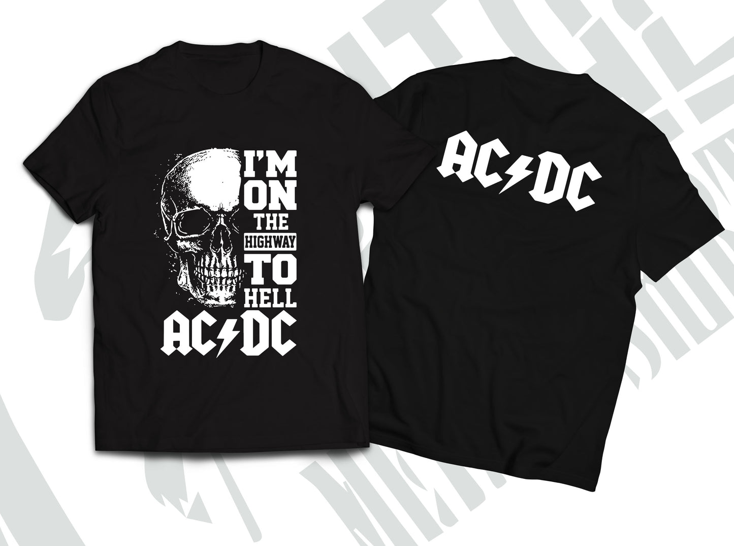 AC/DC Band – Vintage Logo T-Shirt