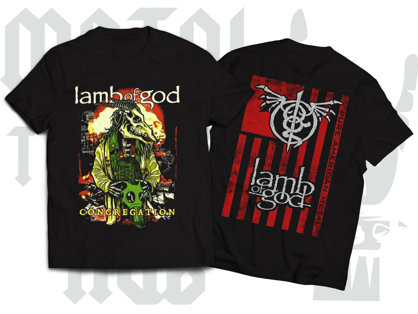 Lamb of God 'Congregation' T-Shirt – Wrath Logo | Pure American Metal