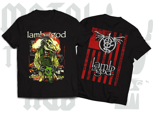 Lamb of God 'Congregation' T-Shirt – Wrath Logo | Pure American Metal