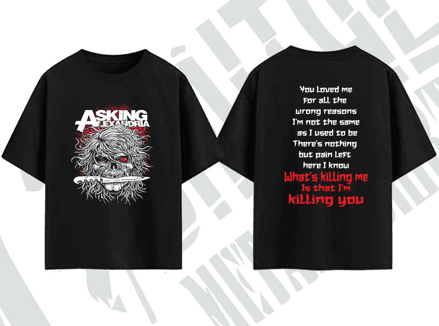 Asking Alexandria Drop Shoulder T-shirt